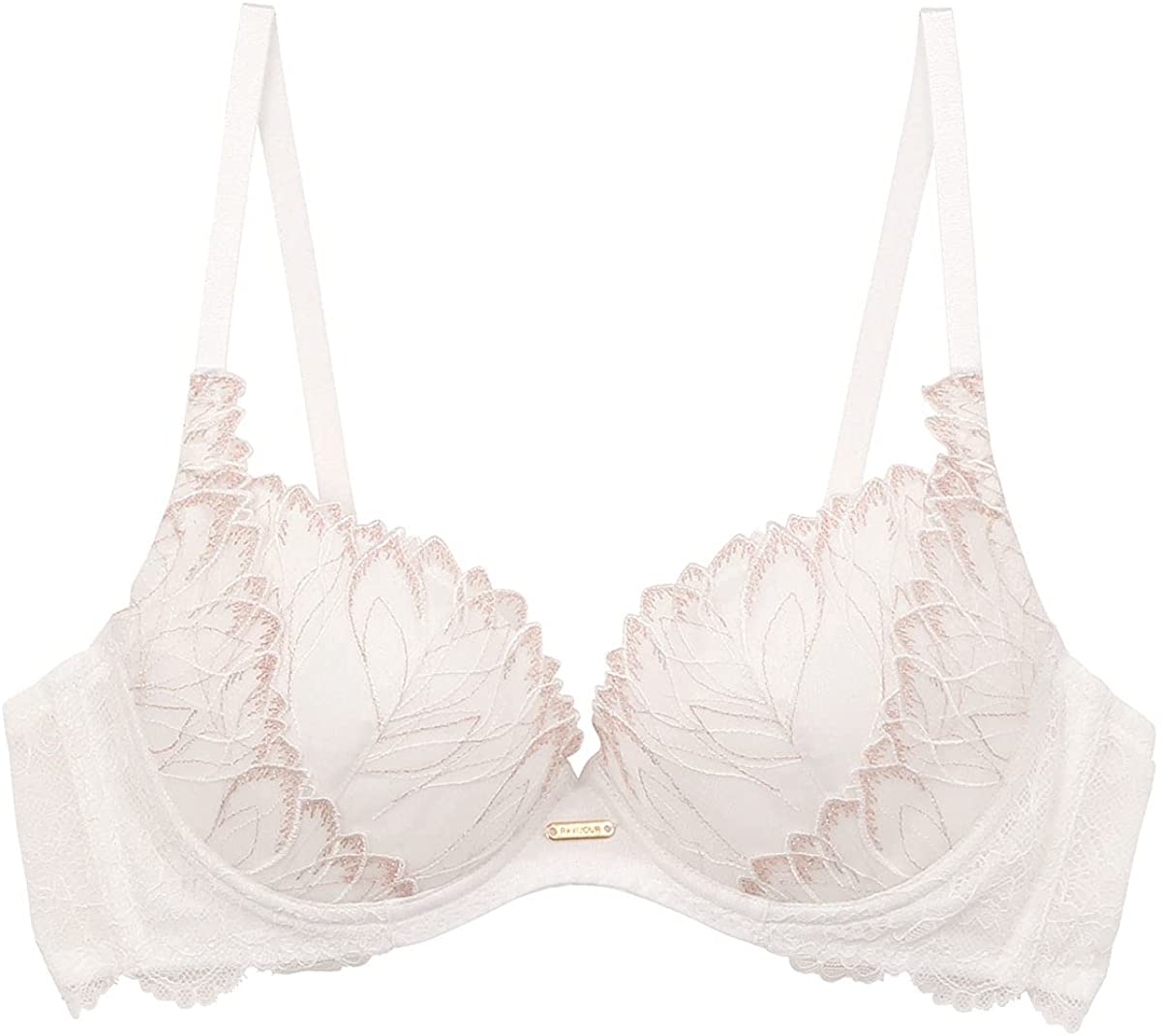 RAVIJOUR ローリエレース シャープメイク ブラジャー　ホワイト